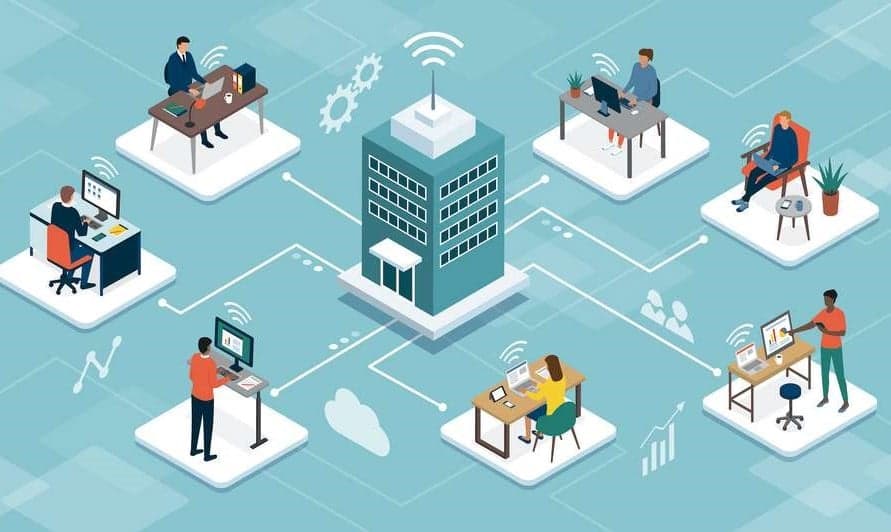 schéma entreprise formation divers métiers