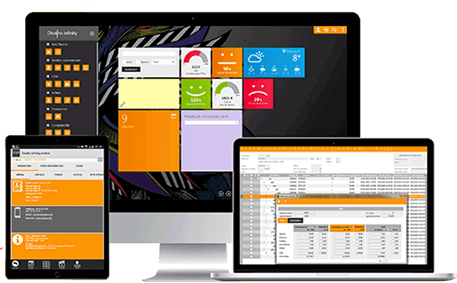 ordinateur différent supports formation