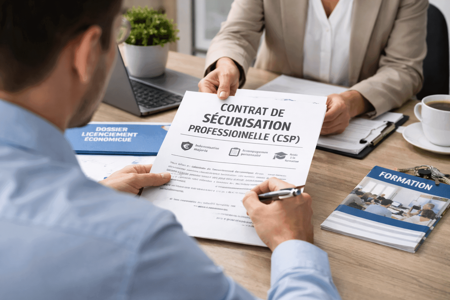Dossier Contrat de Sécurisation Professionnelle formation reconversion après licenciement économique