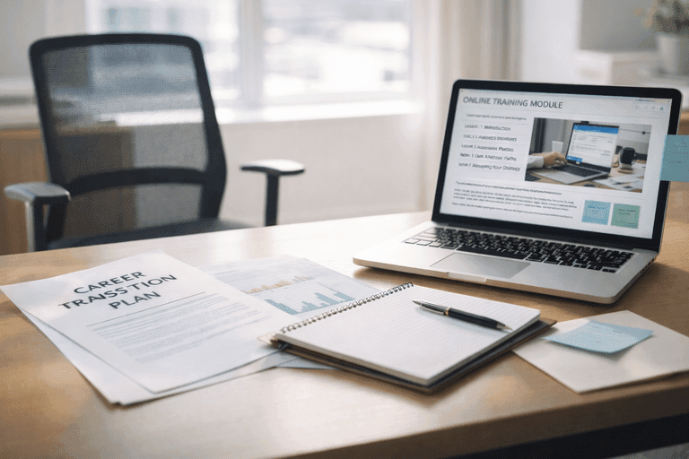 Transition professionnelle pendant un CSP avec préparation à une reconversion