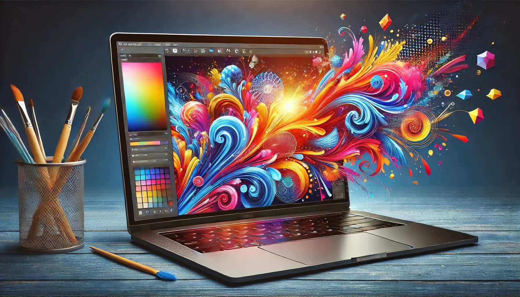 Article – Les hacks SketchUp que chaque architecte doit connaître pour réussir ! – Présentation un ordinateur plein de couleur illustrant l'usage de sketchup